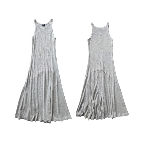 Polo Ralph Lauren Dresses & Skirts - Polo Ralph Lauren Ribbed Thermal Maxi Tank Dress Heather Gray XL Cotton Coastal